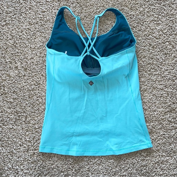 Prana Strappy Work Out Top Tank Momento Bundle Black Blue Size Small - Picture 3 of 9